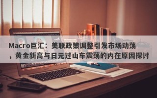 Macro巨汇：美联政策调整引发市场动荡，黄金新高与日元过山车震荡的内在原因探讨