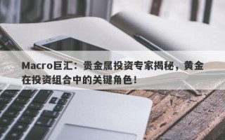 Macro巨汇：贵金属投资专家揭秘，黄金在投资组合中的关键角色！