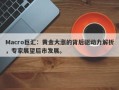 Macro巨汇：黄金大涨的背后驱动力解析，专家展望后市发展。