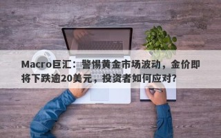 Macro巨汇：警惕黄金市场波动，金价即将下跌逾20美元，投资者如何应对？