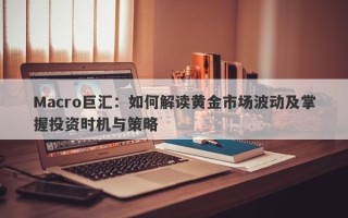 Macro巨汇：如何解读黄金市场波动及掌握投资时机与策略