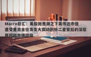 Macro巨汇：美股抛售潮之下英伟达市值遭受重击金价发生大震动剖析二者背后的深层原因和市场动向