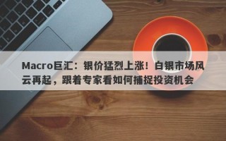 Macro巨汇：银价猛烈上涨！白银市场风云再起，跟着专家看如何捕捉投资机会