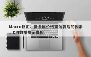 Macro巨汇：贵金属价格震荡背后的因素，CPI数据揭示真相。