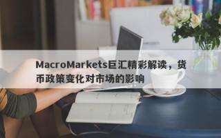 MacroMarkets巨汇精彩解读，货币政策变化对市场的影响