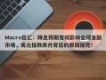 Macro巨汇：降息预期变动影响全球金融市场，美元指数飙升背后的原因探究！