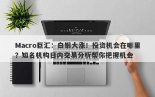 Macro巨汇：白银大涨！投资机会在哪里？知名机构日内交易分析帮你把握机会