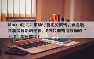 Macro巨汇：市场行情走势解析，黄金触及新高背后的逻辑，PPI和美初请数据的“平淡”如何解读？