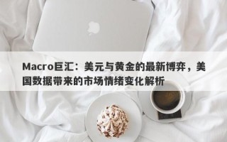 Macro巨汇：美元与黄金的最新博弈，美国数据带来的市场情绪变化解析