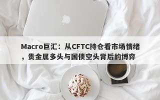 Macro巨汇：从CFTC持仓看市场情绪，贵金属多头与国债空头背后的博弈