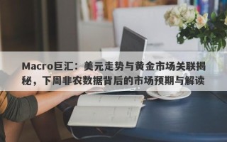 Macro巨汇：美元走势与黄金市场关联揭秘，下周非农数据背后的市场预期与解读