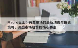 Macro巨汇：黄金市场的最新动态与投资策略，洞悉市场趋势的核心要素