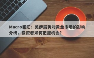 Macro巨汇：美伊局势对黄金市场的影响分析，投资者如何把握机会？