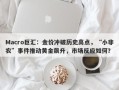Macro巨汇：金价冲破历史高点，“小非农”事件推动黄金飙升，市场反应如何？