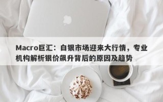 Macro巨汇：白银市场迎来大行情，专业机构解析银价飙升背后的原因及趋势