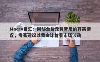 Macro巨汇：揭秘金价走势背后的真实情况，专家建议以黄金计价看市场波动