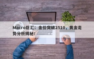 Macro巨汇：金价突破2510，黄金走势分析揭秘！