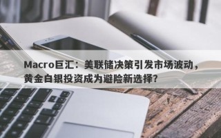 Macro巨汇：美联储决策引发市场波动，黄金白银投资成为避险新选择？