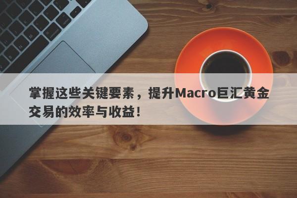 掌握这些关键要素，提升Macro巨汇黄金交易的效率与收益！-第1张图片-Macro Global Markets巨汇