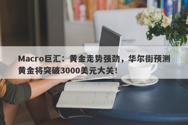 Macro巨汇：黄金走势强劲，华尔街预测黄金将突破3000美元大关！-第1张图片-Macro Global Markets巨汇