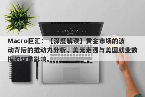 Macro巨汇：【深度解读】黄金市场的波动背后的推动力分析，美元走强与美国就业数据的双重影响。-第1张图片-Macro Global Markets巨汇