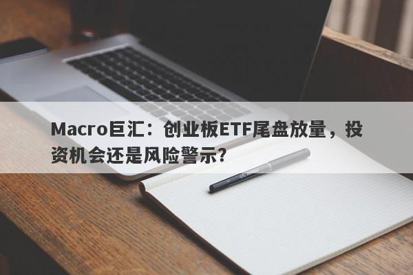 Macro巨汇：创业板ETF尾盘放量，投资机会还是风险警示？-第1张图片-Macro Global Markets巨汇