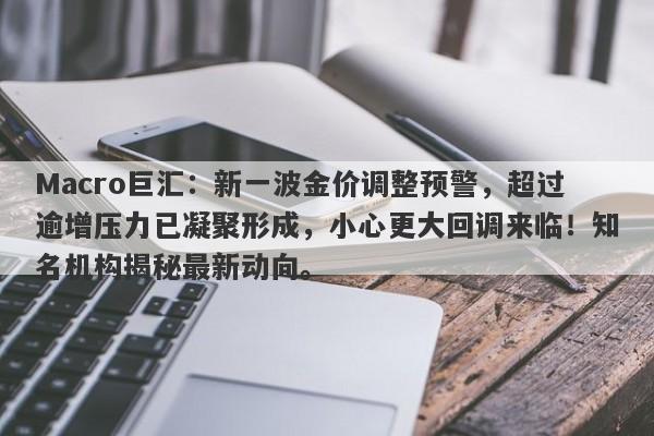 Macro巨汇：新一波金价调整预警，超过逾增压力已凝聚形成，小心更大回调来临！知名机构揭秘最新动向。-第1张图片-Macro Global Markets巨汇