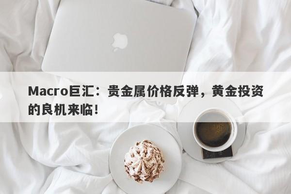 Macro巨汇：贵金属价格反弹，黄金投资的良机来临！-第1张图片-Macro Global Markets巨汇