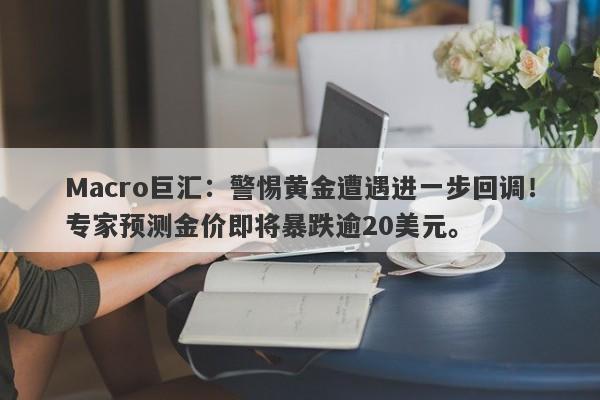 Macro巨汇：警惕黄金遭遇进一步回调！专家预测金价即将暴跌逾20美元。-第1张图片-Macro Global Markets巨汇