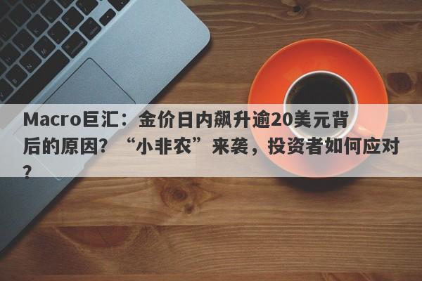 Macro巨汇：金价日内飙升逾20美元背后的原因？“小非农”来袭，投资者如何应对？-第1张图片-Macro Global Markets巨汇
