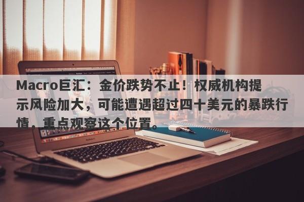 Macro巨汇：金价跌势不止！权威机构提示风险加大，可能遭遇超过四十美元的暴跌行情，重点观察这个位置。-第1张图片-Macro Global Markets巨汇