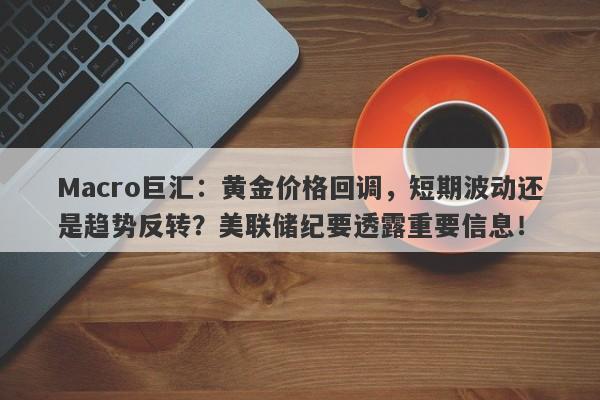 Macro巨汇：黄金价格回调，短期波动还是趋势反转？美联储纪要透露重要信息！-第1张图片-Macro Global Markets巨汇